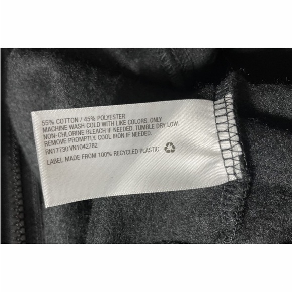 NWT Ava & Viv Full Zip Fleece Sweatshirt Black 3X - Picture 5 of 7